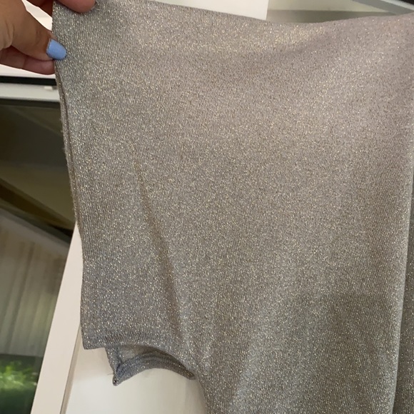 Zara Metallic Crop Blouse - Picture 5 of 7
